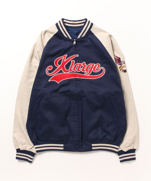 XLARGE（エクストラ ラージ） スタジャン X-LARGE ネイビー メンズ