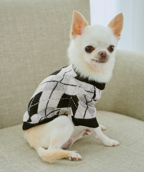 ROPE' PICNIC（ロペ ピクニック） 犬 服 「DOG」アーガイルニットプル