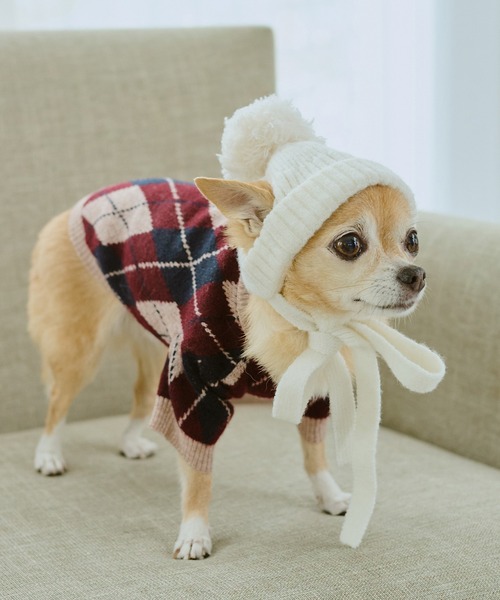 ROPE' PICNIC（ロペ ピクニック） 犬 服 「DOG」アーガイルニットプル