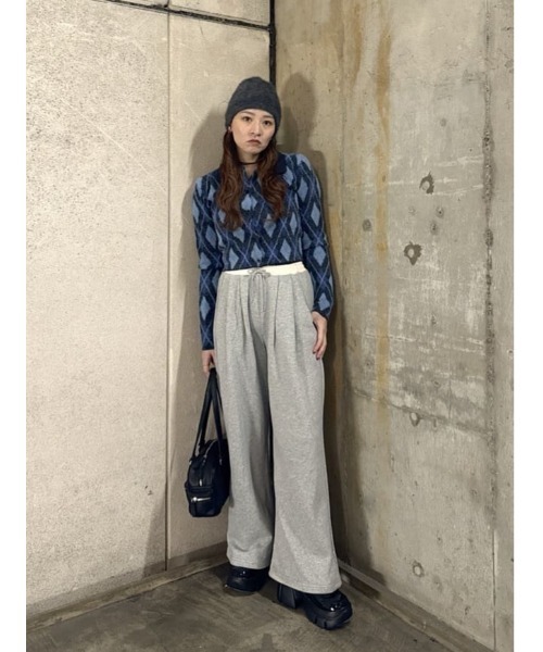 美品✨SLY（スライ）ダブルウエスト デニムパンツ綿100% コットン SLY（スライ） スラックス パンツ W WAIST CUT PANTS ダブルウエスト