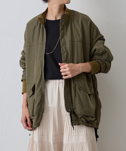 BEARDSLEY（ビアズリー） ブルゾン FREE カーキ レディース : ZOZOTOWN