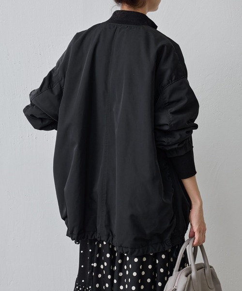 美品✨ ビアズリー　袖切り替えブルゾン　アウター　羽織り　ブラック　フリーサイズ BEARDSLEY（ビアズリー） ブルゾン FREE カーキ レディース : ZOZOTOWN