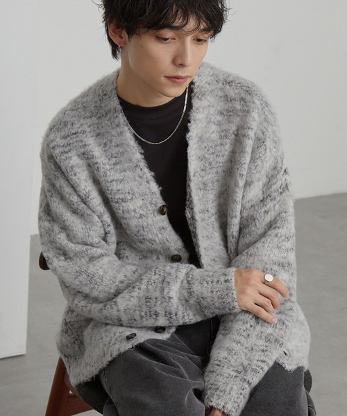 MONO-MART（モノマート） カーディガン ミックスカラー オーバーサイズ