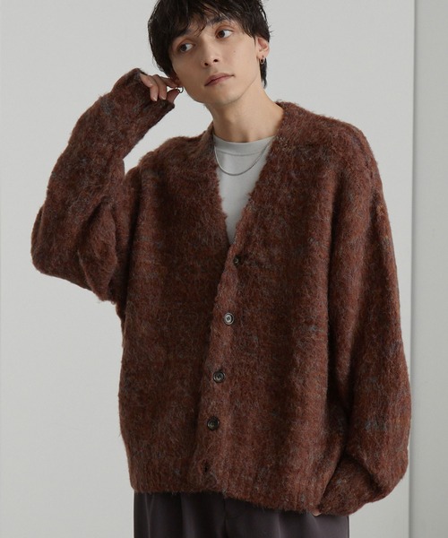 MONO-MART（モノマート） カーディガン ミックスカラー オーバーサイズ