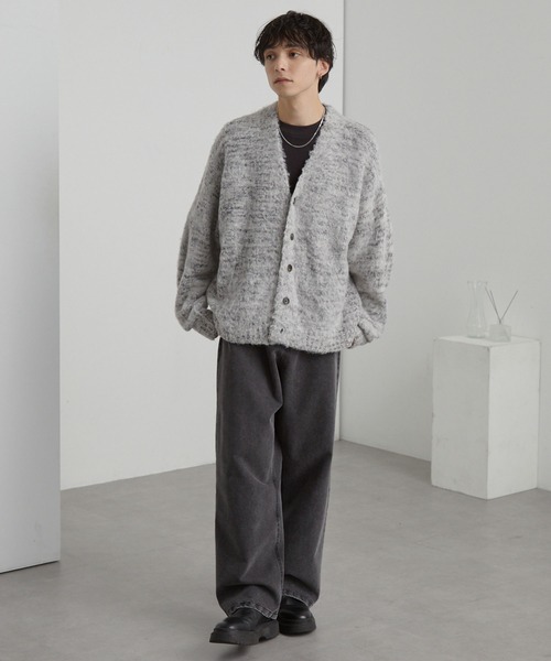 MONO-MART（モノマート） カーディガン ミックスカラー オーバーサイズ