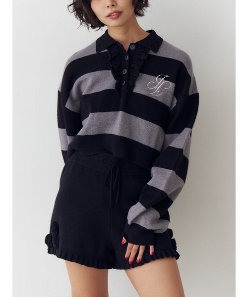 jouetie（ジュエティ） ニット セーター フリルラガーニットトップス