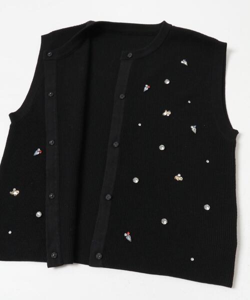 ニット セーター ビジューニットベスト レディース : ZOZOTOWN Yahoo