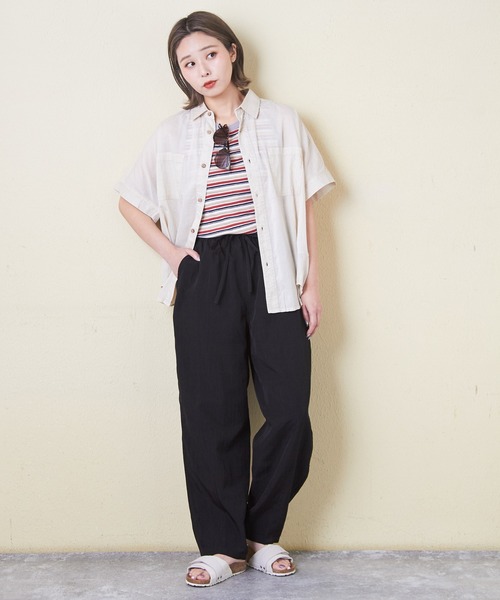 「CUBE SUGAR」 イージーパンツ M カーキ レディース_画像2