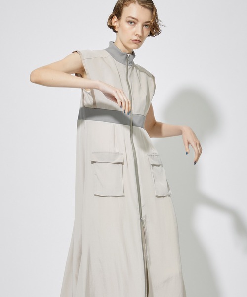 「CITY TOKYO」 ノースリーブワンピース 2 ベージュ レディース_画像5