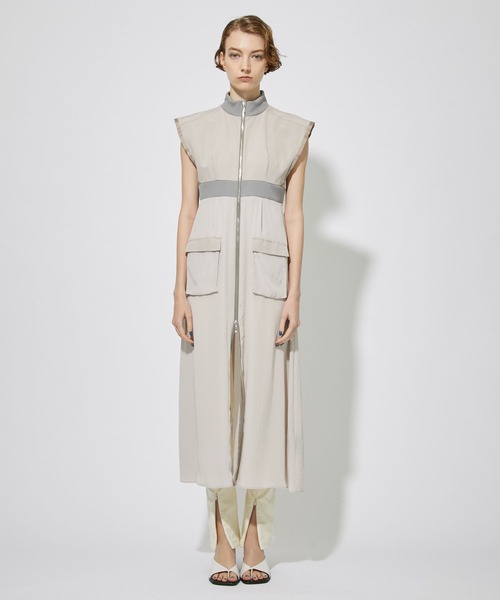 「CITY TOKYO」 ノースリーブワンピース 2 ベージュ レディース_画像6