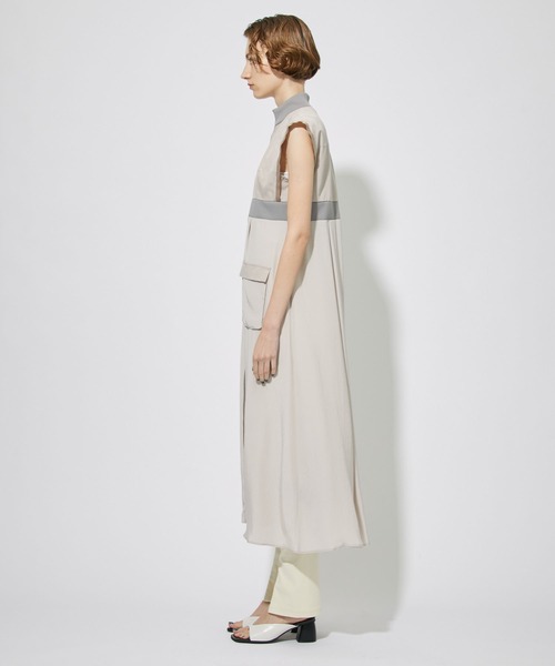 「CITY TOKYO」 ノースリーブワンピース 2 ベージュ レディース_画像7
