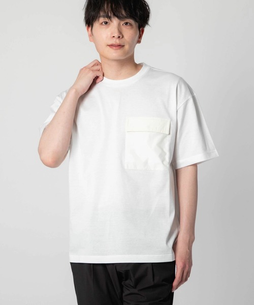 Herno ヘルノ スーパーファインコットンストレッチTee【Herno】 HERNO（ヘルノ） tシャツ HERNO SUPERFINE COTTON JERSEY 胸ポケット