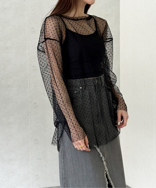 「Per sist ence」 キャミソール FREE アイボリー レディース_画像5