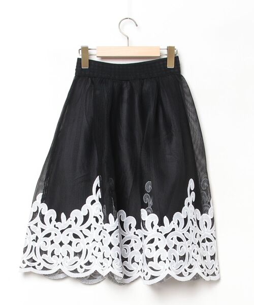 「LILIDIA」 フレアスカート 0 ブラック レディース_画像2