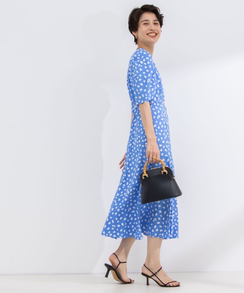 「NOLLEY'S Sophi」 半袖ワンピース 36 ブルー系その他3 レディース_画像2