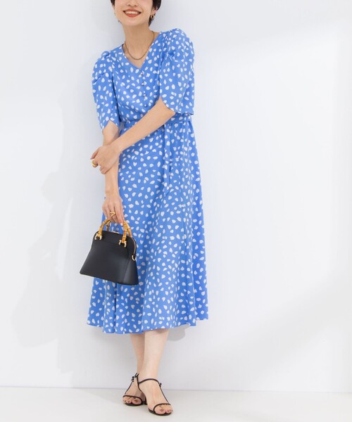 「NOLLEY'S Sophi」 半袖ワンピース 36 ブルー系その他3 レディース_画像4