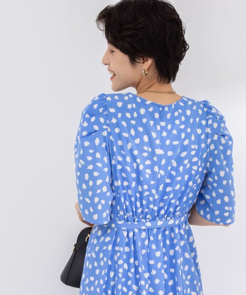 「NOLLEY'S Sophi」 半袖ワンピース 36 ブルー系その他3 レディース_画像8