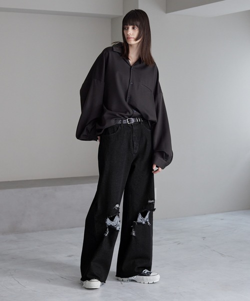 「cussil」 デニムパンツ M ダークグレー メンズ_画像8