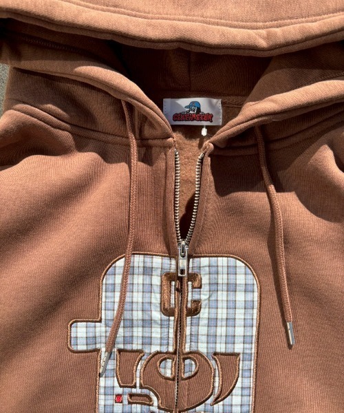 centimeter（センチメーター） パーカー Boxy ruler front zip hoodie