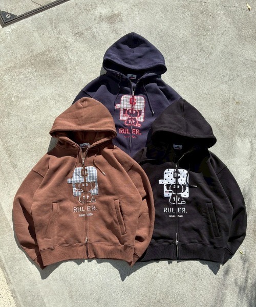 centimeter（センチメーター） パーカー Boxy ruler front zip hoodie