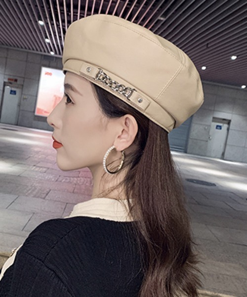 「Miniministore」 ベレー帽 FREE ブラック レディース_画像8