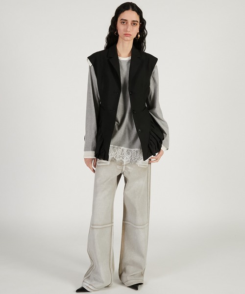 コート アウター サイドバルーンジレ / Side Balloon Gilet レディースの画像
