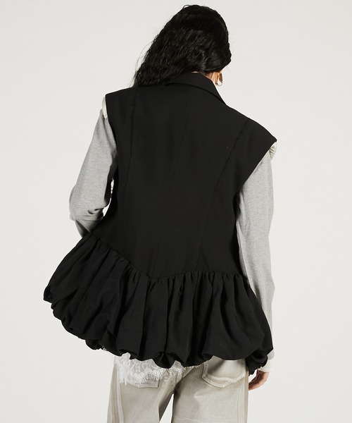 コート アウター サイドバルーンジレ / Side Balloon Gilet レディースの画像