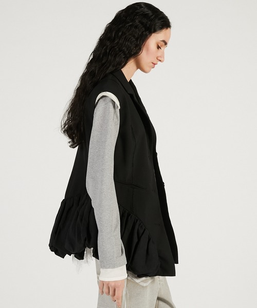 コート アウター サイドバルーンジレ / Side Balloon Gilet レディースの画像