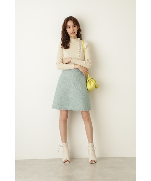 「JILL STUART」 長袖ニット FREE ネイビー レディース_画像4