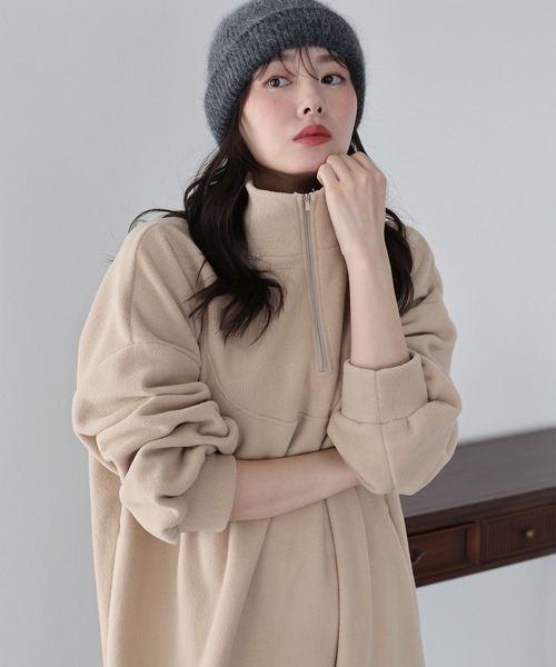 BLUEEAST（ブルーイースト） ワンピース ハーフジップフリース