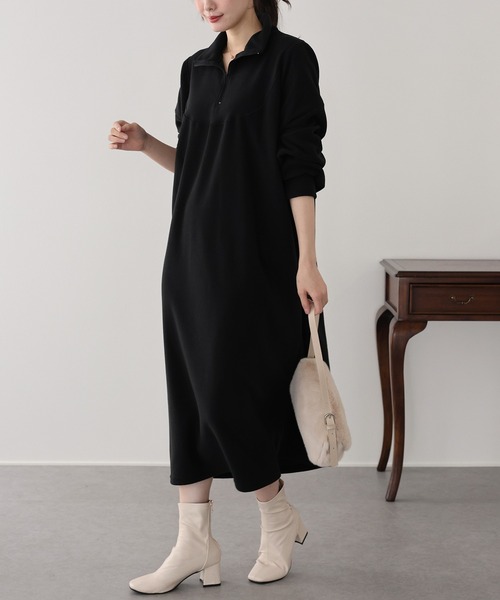 BLUEEAST（ブルーイースト） ワンピース ハーフジップフリース