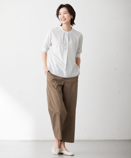 「J.PRESS」 半袖ブラウス MEDIUM ホワイト レディース_画像5