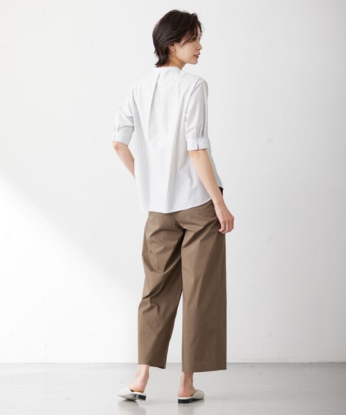 「J.PRESS」 半袖ブラウス MEDIUM ホワイト レディース_画像6