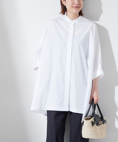 「journal standard L'essage」 半袖ブラウス - ネイビー レディース_画像3