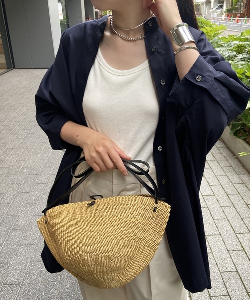 「journal standard L'essage」 半袖ブラウス - ネイビー レディース_画像4