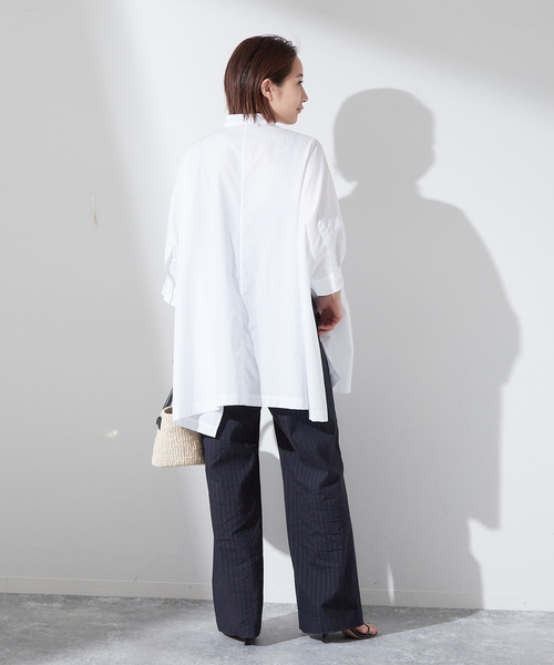 「journal standard L'essage」 半袖ブラウス - ネイビー レディース_画像5
