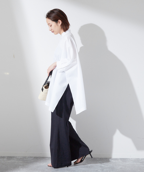 「journal standard L'essage」 半袖ブラウス - ネイビー レディース_画像6