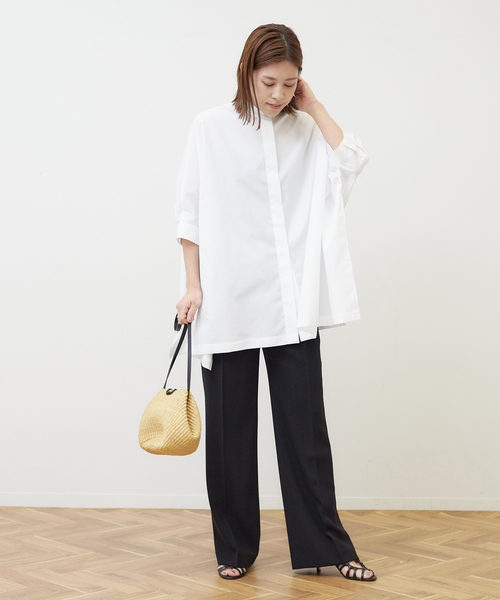 「journal standard L'essage」 半袖ブラウス - ネイビー レディース_画像7