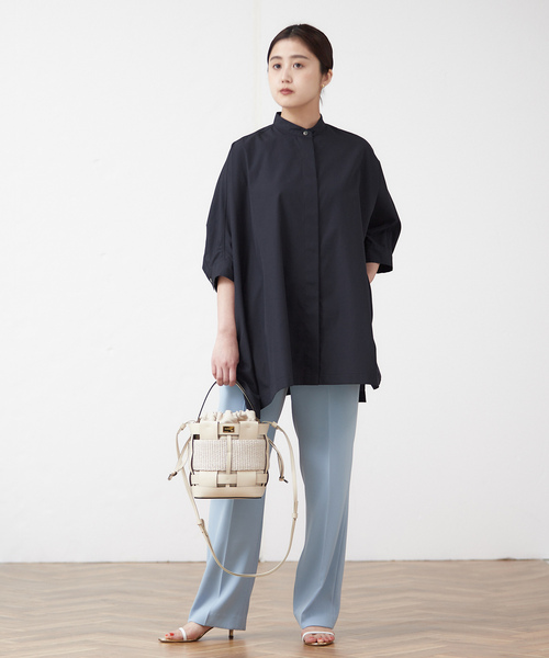 「journal standard L'essage」 半袖ブラウス - ネイビー レディース_画像8