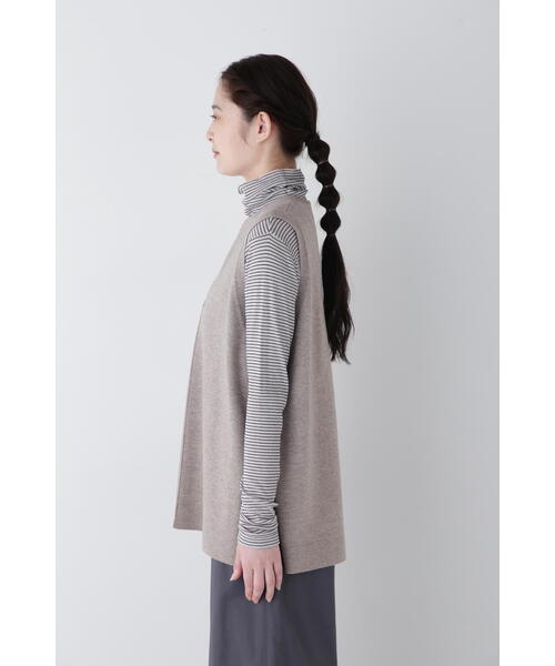 human woman（ヒューマンウーマン） ニットベスト MEDIUM ネイビー