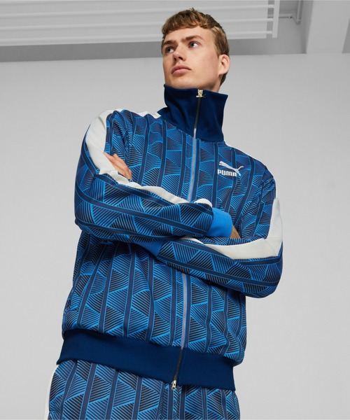 PUMA（プーマ） ジャージブルゾン LARGE ブルー メンズ : ZOZOTOWN 