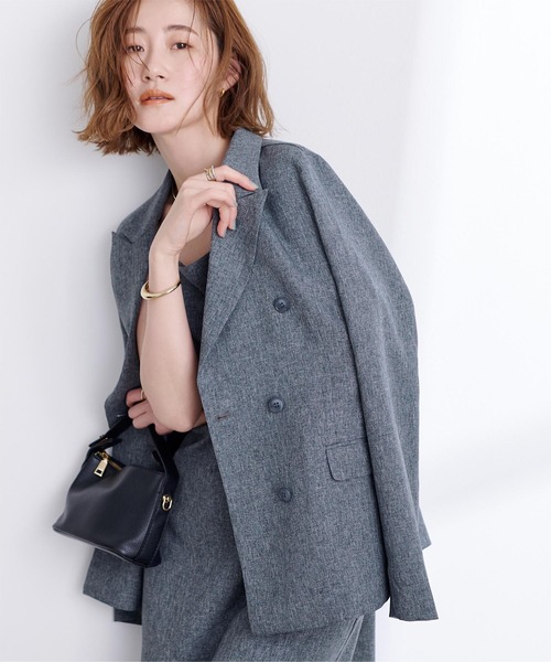 「ur's」 テーラードジャケット M サンドベージュ レディース_画像5