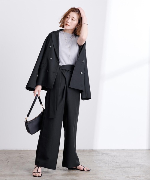 「ur's」 テーラードジャケット M サンドベージュ レディース_画像7