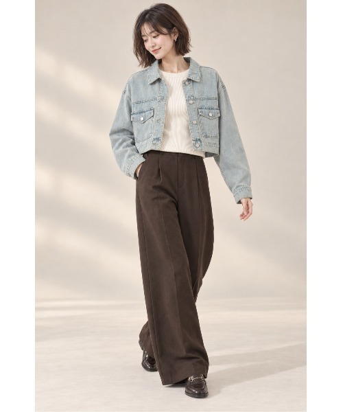 デニムジャケット gジャン 10ozデニムショートGジャン レディース