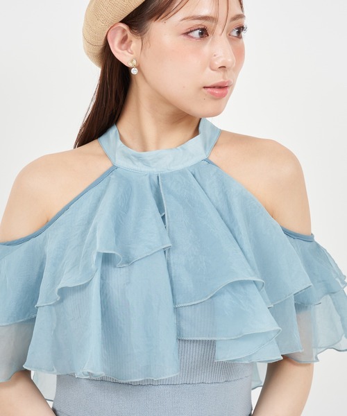 「ROYAL PARTY」 ニットワンピース FREE ホワイト レディース_画像5