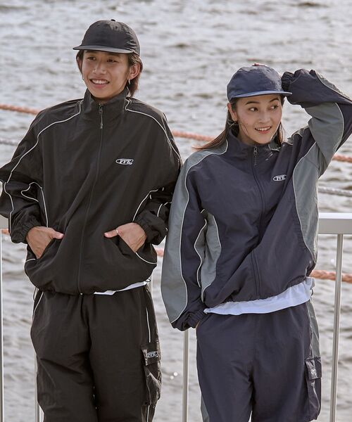 「FFEIN」 ナイロンブルゾン LARGE ブラック メンズ_画像5