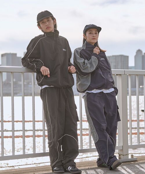 「FFEIN」 ナイロンブルゾン LARGE ブラック メンズ_画像7