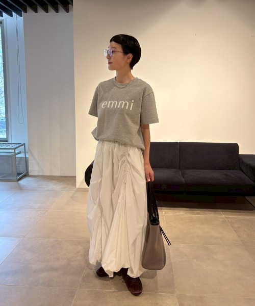 【emmi atelier】撥水バルーンスカート emmi スカート ドロストバルーンスカート/撥水 : ZOZOTOWN Yahoo!店
