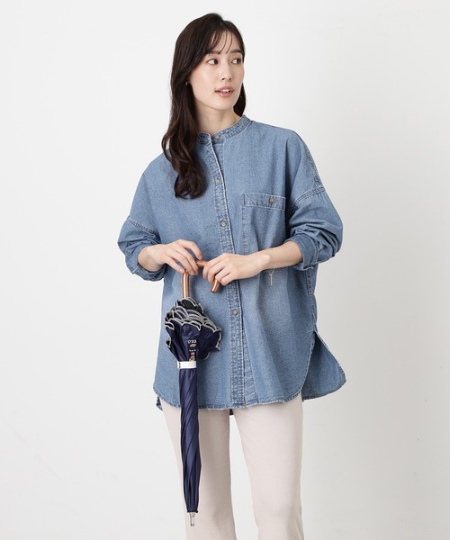 日傘 uvカット 傘 「WEB限定」 遮光 晴雨兼用日傘 長傘 スカラフリル ワンポイント POLO FLAG BEAR レディースの画像