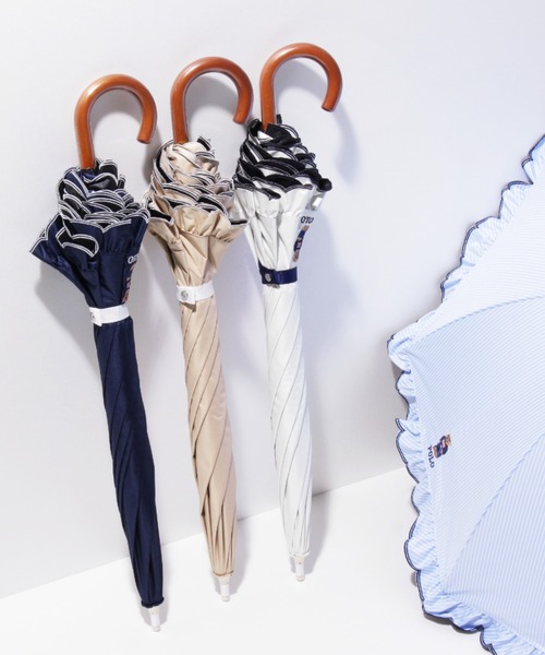 希少✨POLO RALPH LAUREN ホースロゴ　バンブー　フリル付　長傘 POLO RALPH LAUREN（ポロ・ラルフローレン） 傘 「WEB限定」 遮光 晴雨
